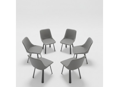 Stull Set Grupp Stull Hotel Polster Garnitur 6x Gruppen Edelstol Sesselen