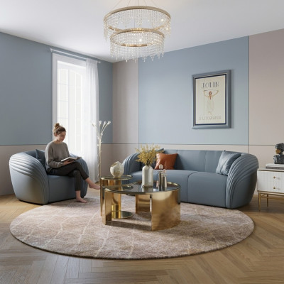 Canapé Set 3+1 Sëtz Design Canapé Këssen Canapéen Couch Modern Luxus Nei