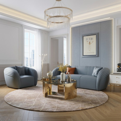 Canapé Set 3+1 Sëtz Design Canapé Këssen Canapéen Couch Modern Luxus Nei