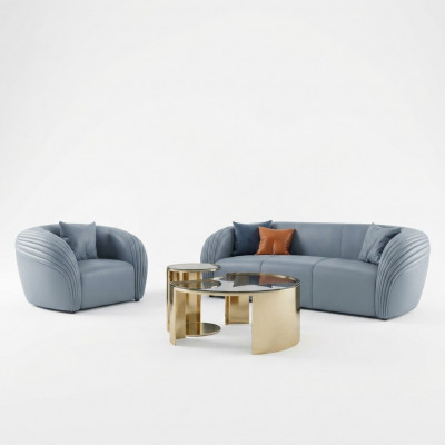 Canapé Set 3+1 Sëtz Design Canapé Këssen Canapéen Couch Modern Luxus Nei