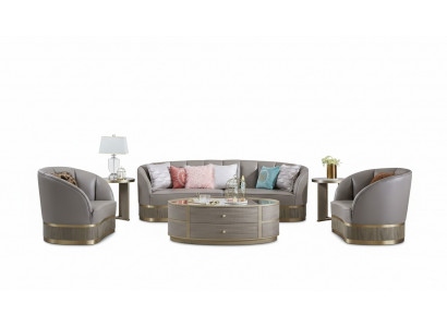 XXL Grouss Canapé Couch Polster Garnitur 4+1 Sëtz Klassesch Textil Canapéen Couchen