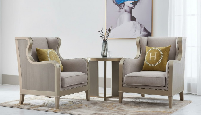 Soffagarnitur Garnitur 3tlg Set 2x Fauteuil Niewentisch Dësch Sofa Garnitur Sets