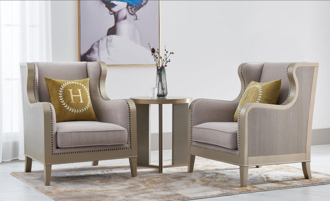 Textil Sëtz 1-Sëtz Sofa Polster Sofas Design Luxus Klassesch Modern Lehnstull