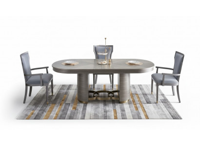 Design Iessdësch Holz Steen Dësch Modern Iessdëscher Miwwelen 221x95 Dëscher