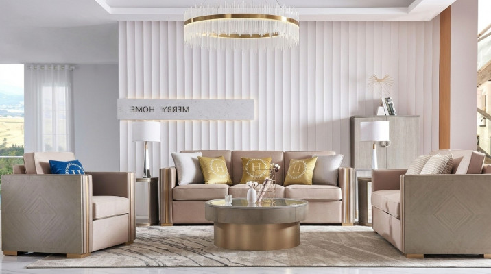 Sofagarnitur Polster 311 Sëtzer Set Design Sofaen Canapéë Textil Modern Garnitur