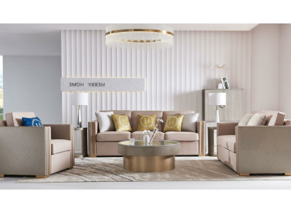 Sofagarnitur Polster 311 Sëtzer Set Design Sofaen Canapéë Textil Modern Garnitur