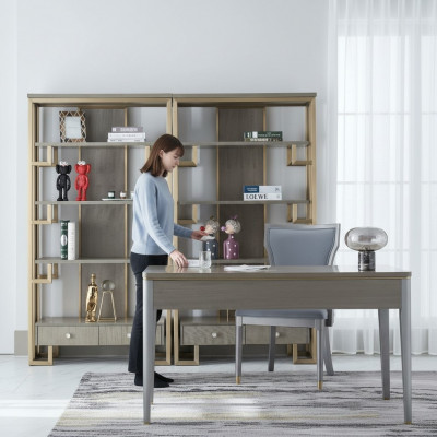 Iesszëmmer Stull 1 Sëtzer #2732 Fauteuil Holz Luxus Klass Miwwel Massivholz