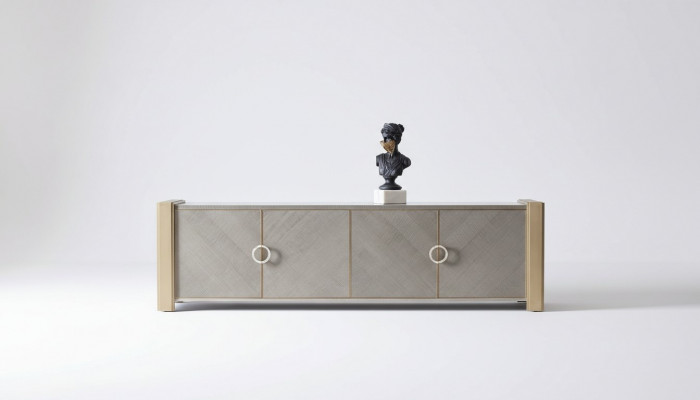 Kommod Designer Sideboard Schaf Deko Wunnzëmmer Regal
