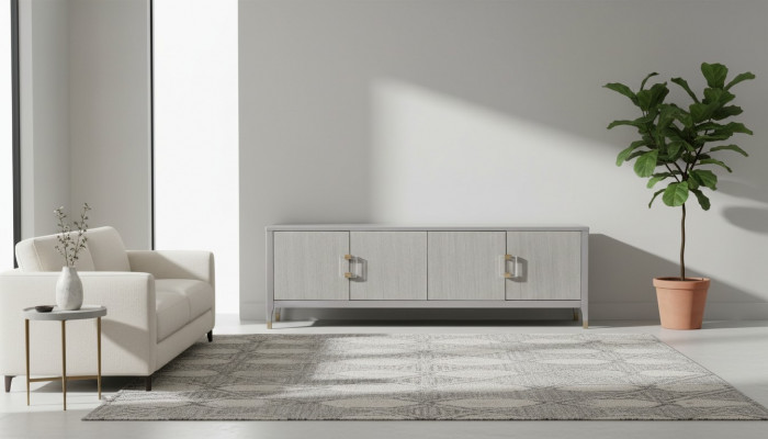 Regaler Wunnwand RTV Sideboard Vitirinnen Schaf Sall Regal Niddrëg