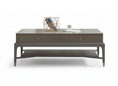 Klassesche Dësch Kaffisdësch Säitentësch Design Divan Wunnzëmmer Holz
