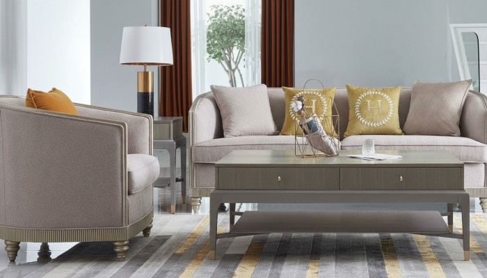 Canapé-Set Polster 3+1 Sëtz Set Design Sofas Canapéen Textil Modern Garnituren
