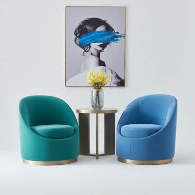 Fauteuil Fernseh Canapé 1-Sëtzer Sofa Textil Stoff Couchen Polster Design Miwwelen Neit