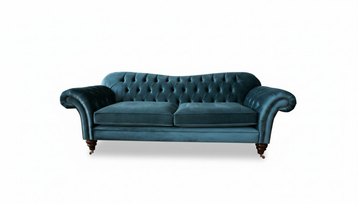 Sofa Luxus Textil Chesterfield Canapéen Sofas Polster Gréisst 3 Sëtz Garnitur