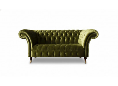 Canapé Zweesëtzer 2 Sëtzer Klassesch Polster Nei Couchen Chesterfield Sofa Nei