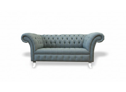 Chesterfield Sofa Canapé Polster Designer 2 Sëtzer Garnitur Sofas Zweisëtzer Nei
