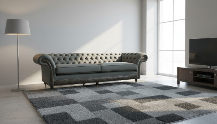 Chesterfield Original Miwwelen 4-Sëtz Couch Polster Sofas Couchen
