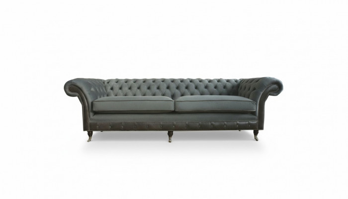 Chesterfield Original Miwwelen 4-Sëtz Couch Polster Sofas Couchen