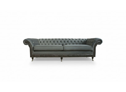 Chesterfield Original Miwwelen 4-Sëtz Couch Polster Sofas Couchen