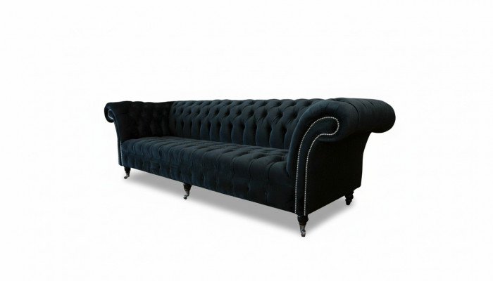 Chesterfield Sofa 4 Sëtzer Grouss Polster Design Couchen Sofas Garnitur