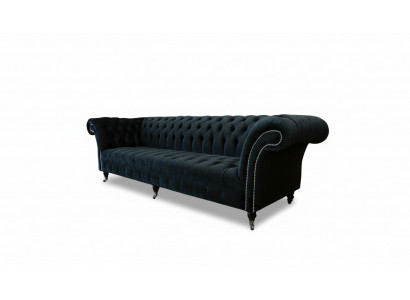 Chesterfield Sofa 4 Sëtzer Grouss Polster Design Couchen Sofas Garnitur