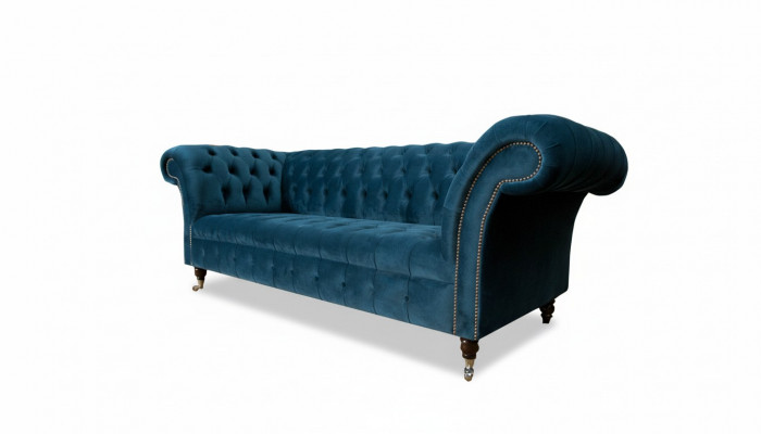 Chesterfield Sofa Sëtz Couch Modern Polster Sëtz Garnitur Textil