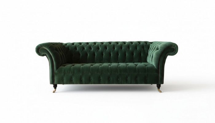 Chesterfield 3 Sëtzer Sofas Polstersëtz Canapé Sofa Garnitur Grouss Canapéen