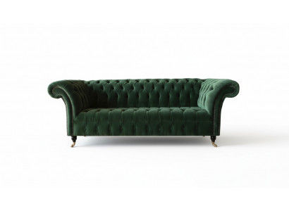 Chesterfield 3 Sëtzer Sofas Polstersëtz Canapé Sofa Garnitur Grouss Canapéen