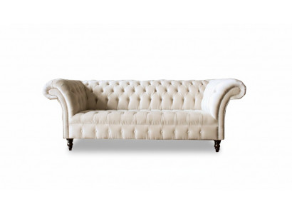 Chesterfield 3-Sëtz nei Polster Sëtz Couch Sofa Garnitur Grouss Couchen