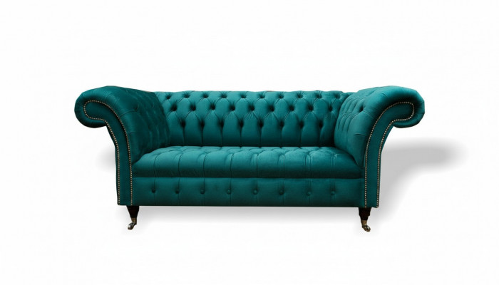 Sofa 2 Sëtzer Chesterfield Polster Design Luxus Couch Sofasen Lounge Club Sofasen