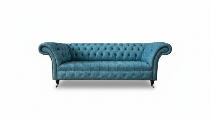 Chesterfield Canapé Sofa Polster 3 Sëtz Dekor Canapéen Sëtz Garnitur Sofas