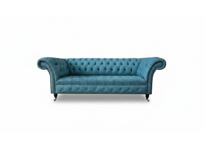Chesterfield Canapé Sofa Polster 3 Sëtz Dekor Canapéen Sëtz Garnitur Sofas