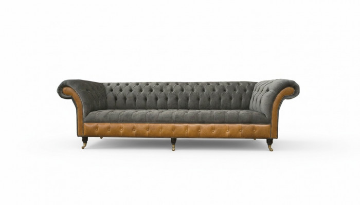 xxl Canapéë Chesterfield Gepolstert Design Luxus Canapé 4-Sëtz Lieder Sofas