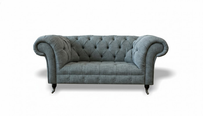 Chesterfield Design Luxus Polstersofa Canapé Sëtz Garnitur Lieder Textil Sofas