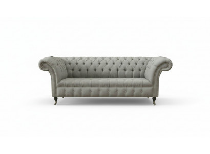 Groue Chesterfield Sofa Couch Polster Stoff Lieder Couchen Samt Garnitur