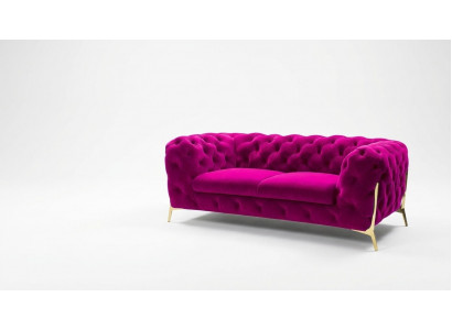 Sofa 2 Plaz Klassesch Chesterfield Sofas Canapéen Polster Zweisëtzer Sëtz Nei