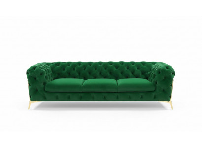 Canapé 3-Sëtz Design Canapéen Polster Fauteuilen Lieder Relax Chesterfield Sëtz Miwwelen