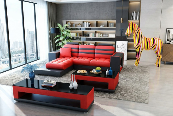 Eckcouch Polster Set Wunnlandschaft L Form Designer Sofa Canapé Eckcouch Luxus