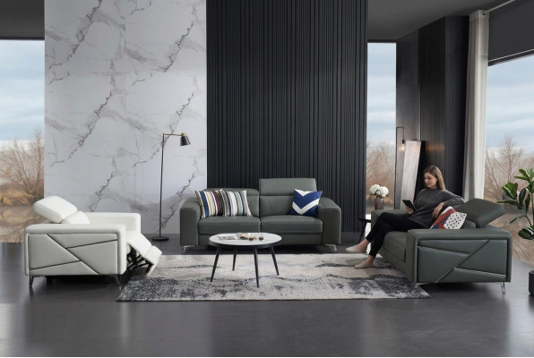 Soffagruppe 3+2+1 Set Design Sofa Polstersëtzer Canapéen Couch Modern Luxus Nei