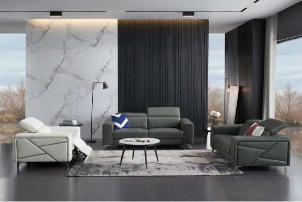 Soffagruppe 3+2+1 Set Design Sofa Polstersëtzer Canapéen Couch Modern Luxus Nei