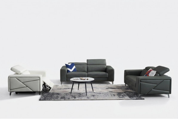 Soffagruppe 3+2+1 Set Design Sofa Polstersëtzer Canapéen Couch Modern Luxus Nei