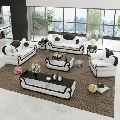 Modern Couch Stoff Sofagarnitur 3+2+1 Sëtzer Couch Sofa Polster Garnitur Nei