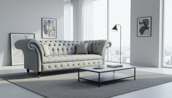 Sofa Canapé Polstersaz Sëtz Sofas Kanapéë Chesterfield 3 Sëtzer