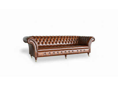 Brong Chesterfield Canapé Couch Polster Lieder Couch Set 4 Sëtzer