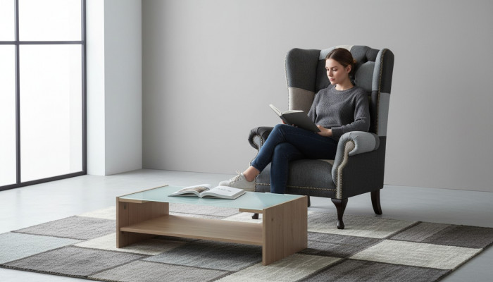 Luxus Polster Klassesch Chesterfield Fotell 1 Sëtz Ouerensessel Eenzelsëtz Neit