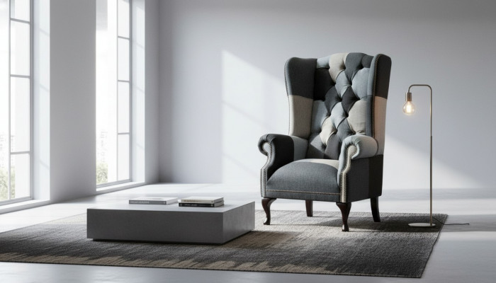 Luxus Polster Klassesch Chesterfield Fotell 1 Sëtz Ouerensessel Eenzelsëtz Neit