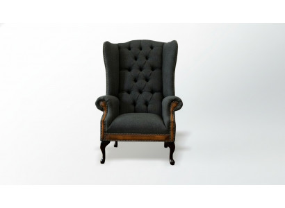 Stull 1x Wunnzëmmer Polsterstull Fernseh Lounge Textil Sëtz Fauteuil