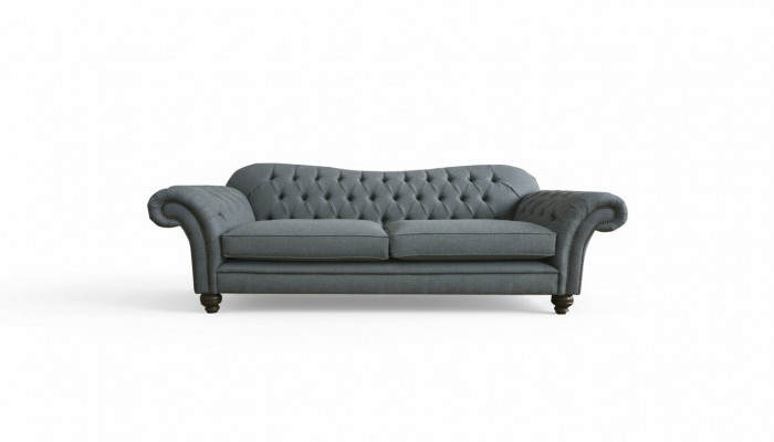 Grouss Chesterfield Polster Sofas Design Luxus Sofa 4-Sëtzer Textil Couchen