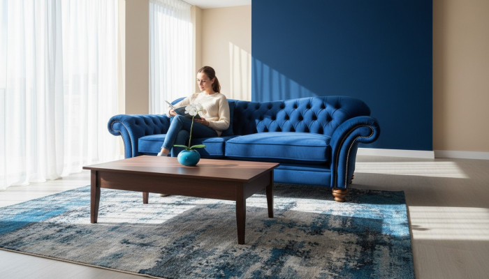 xxl Grousst Sofa Couch Chesterfield 240cm Polstersofa 4 Sëtzer Lieder