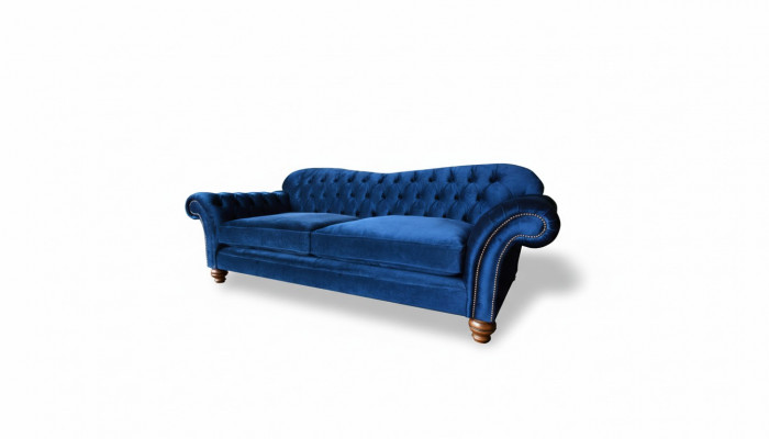xxl Grousst Sofa Couch Chesterfield 240cm Polstersofa 4 Sëtzer Lieder