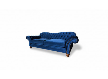 xxl Grousst Sofa Couch Chesterfield 240cm Polstersofa 4 Sëtzer Lieder